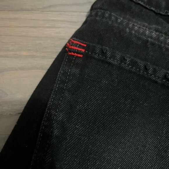 BDG Urban Outfitters Color Block Black Jeans. Raw Hem. Size 26 - Picture 3 of 8